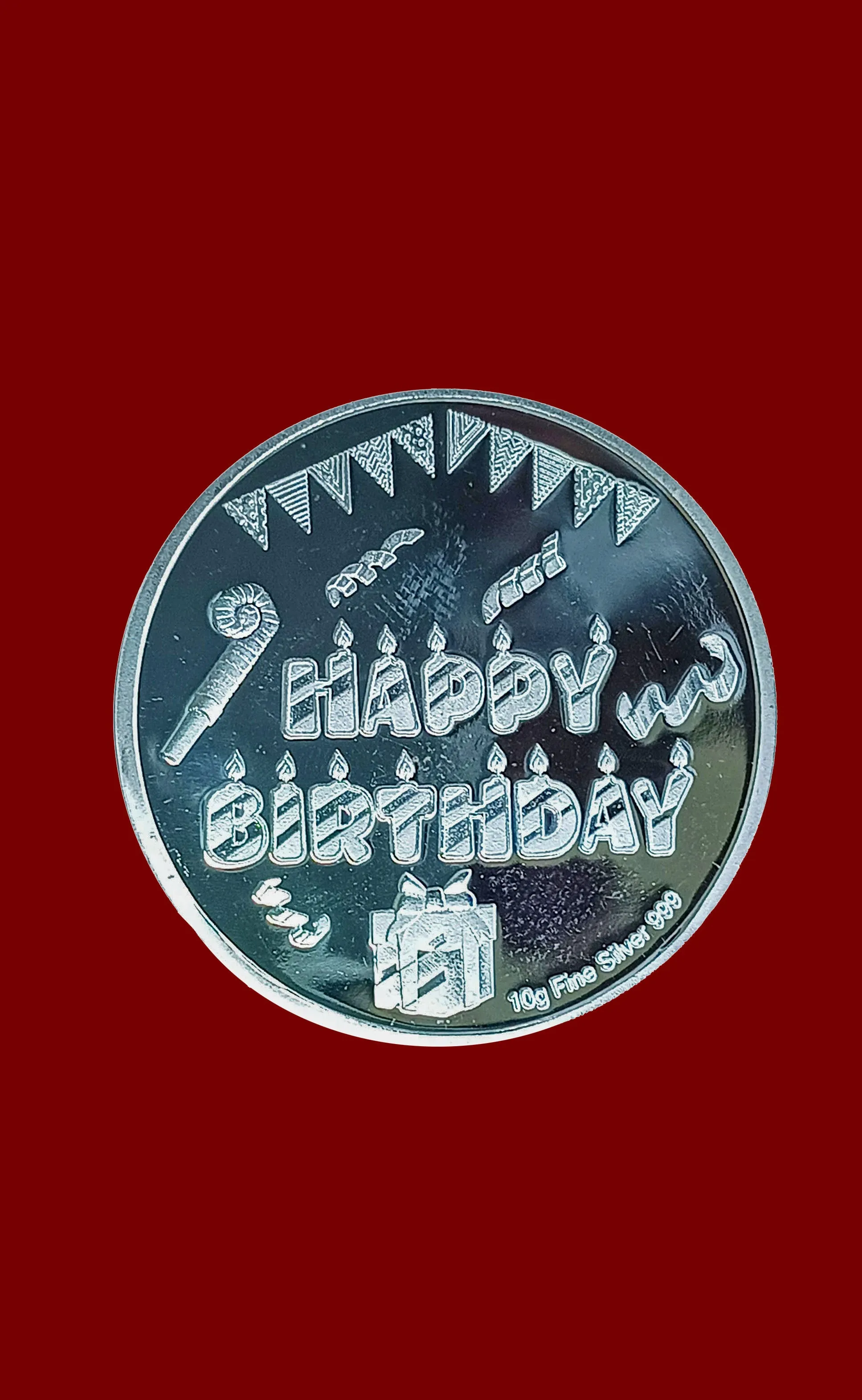 999 Happy Birthday 10 Gram Pure Silver Coin