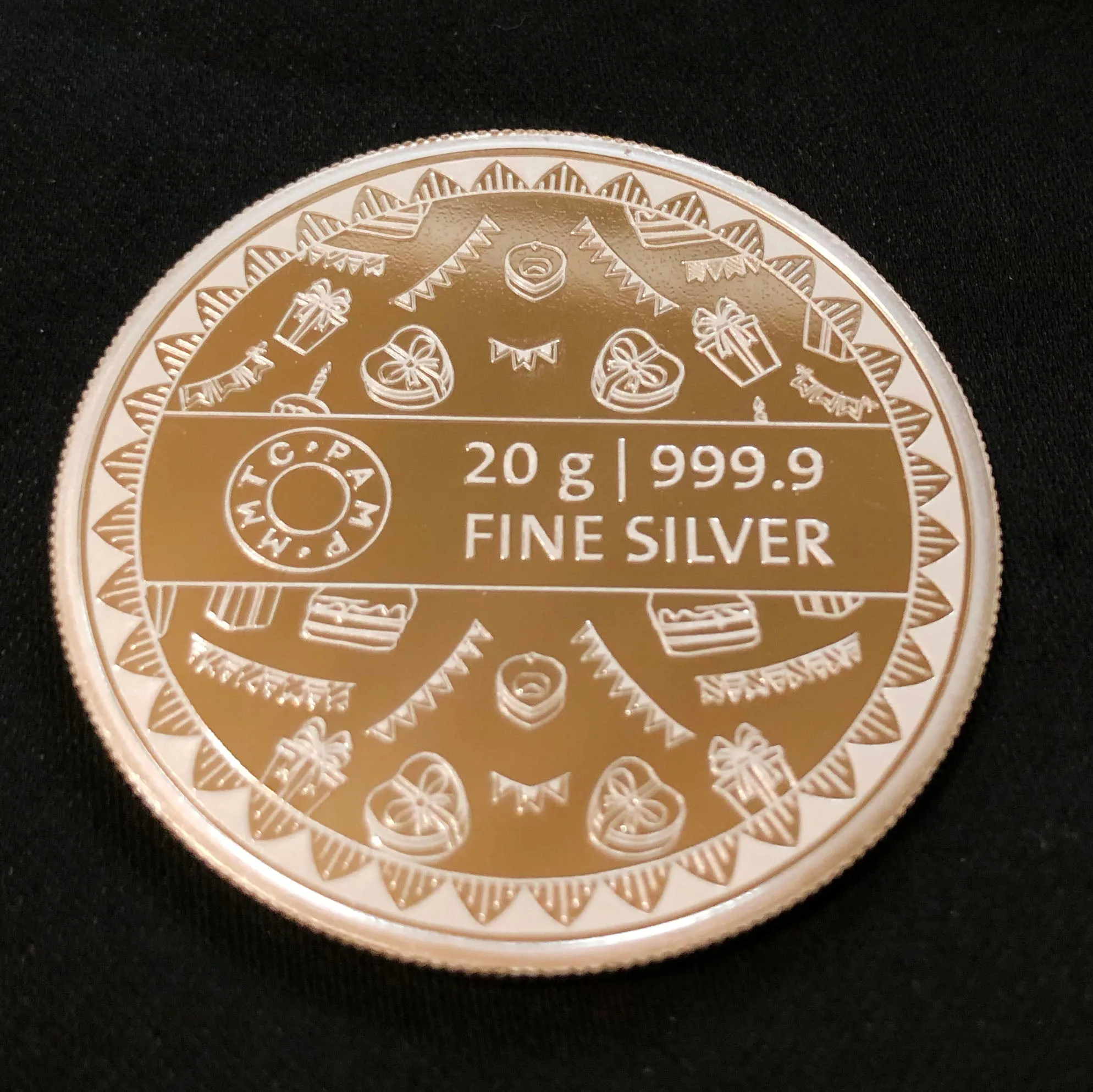 999 Happy Birthday Pure Silver 20 Grams Coin