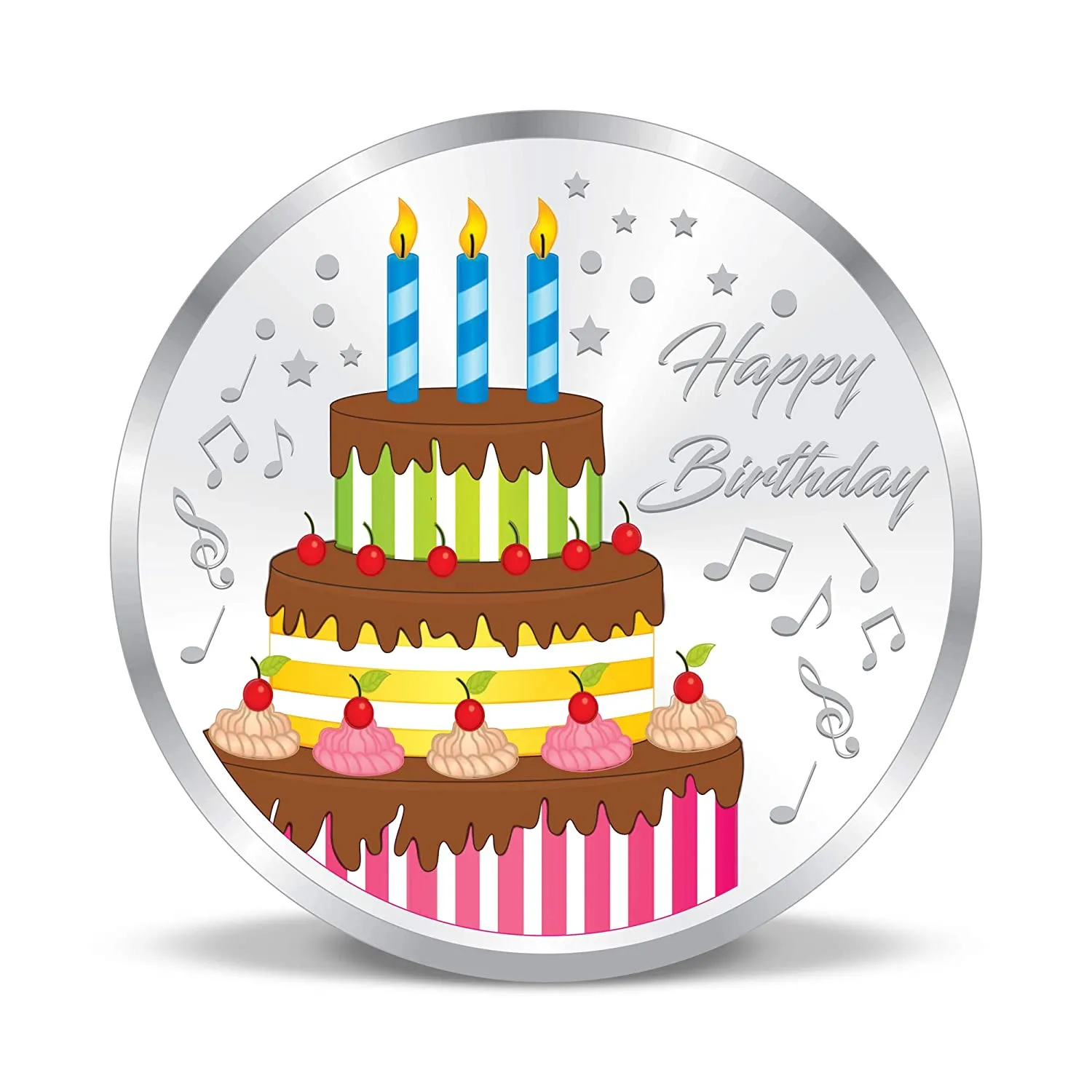 999 Happy Birthday Pure Silver Coin