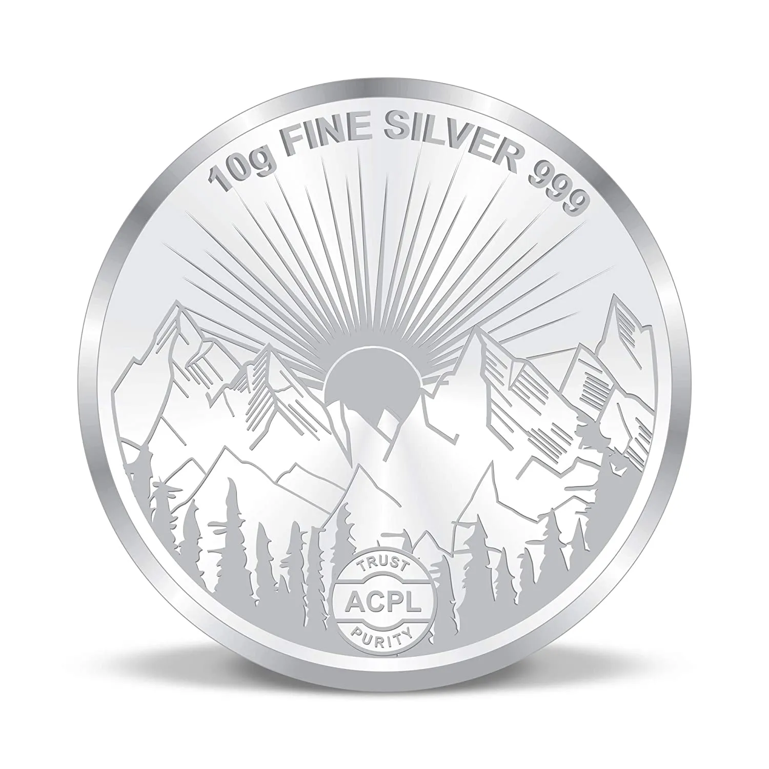 999 Om with Gayatri Mantra Pure Silver Coin