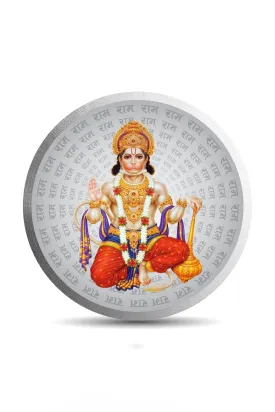 999 Pure Silver Hanuman Ji 10 Grams Coin (Design 23)