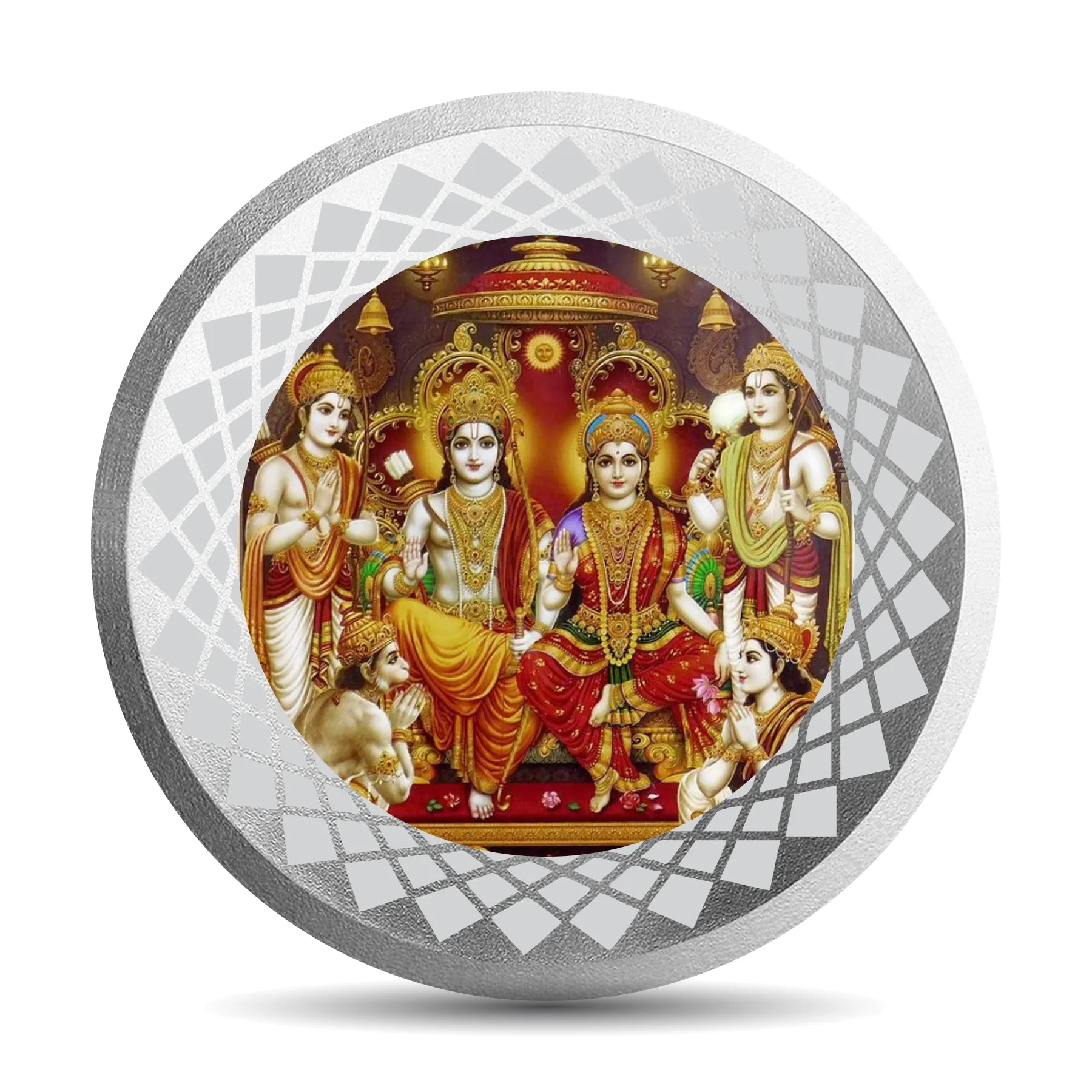 999 Pure Silver Ram Darbar 10 Grams Coin (Design 25)