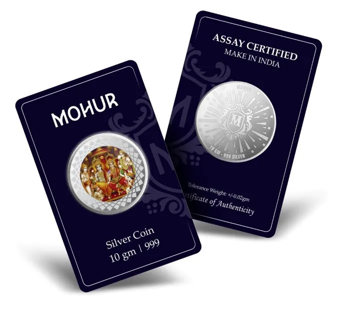 999 Pure Silver Ram Darbar 10 Grams Coin (Design 25)
