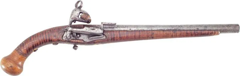 A CAUCASIAN MIQUELET LOCK PISTOL C.1800