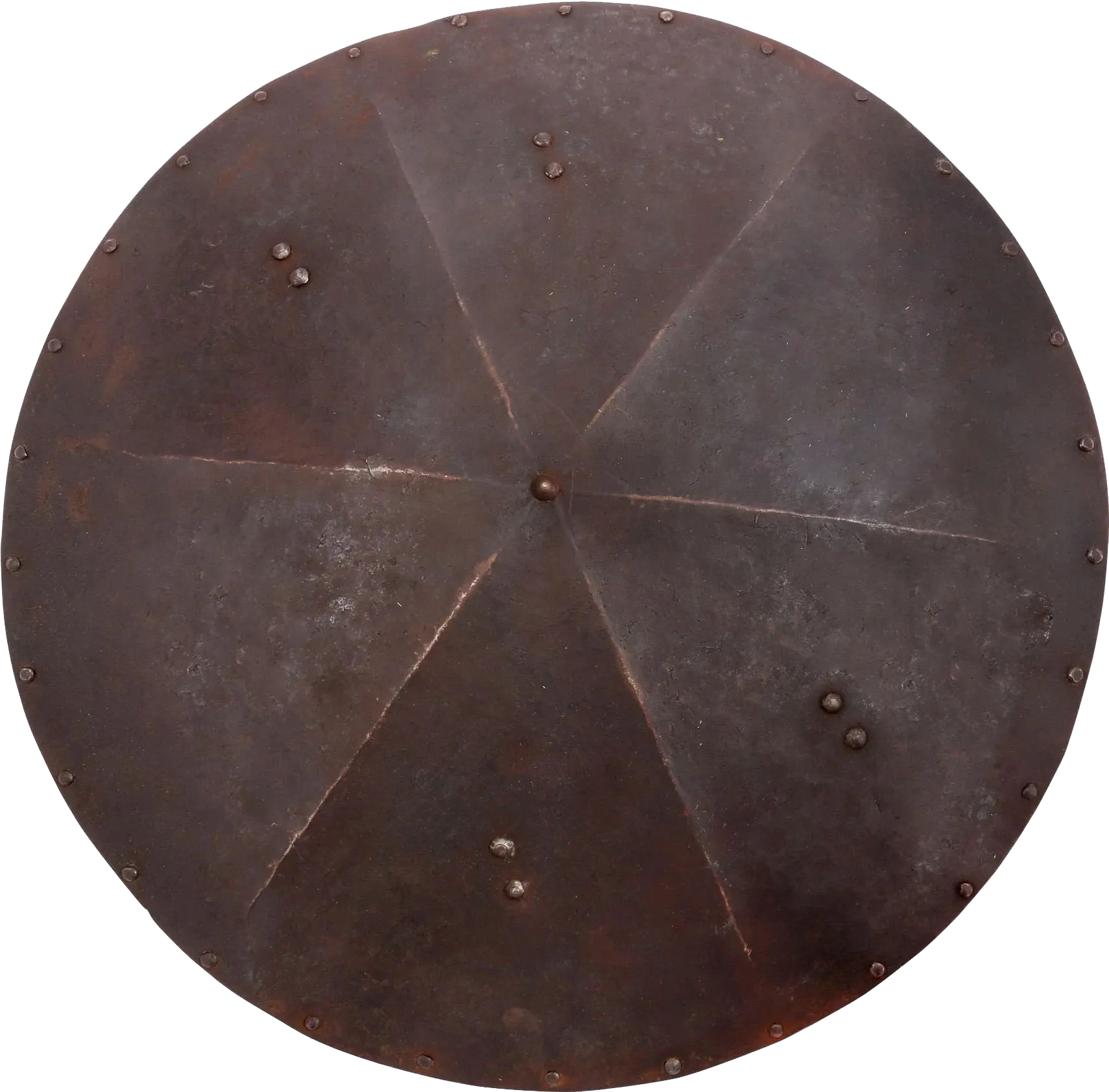 A RARE GERMAN IRON SHIELD C.1550