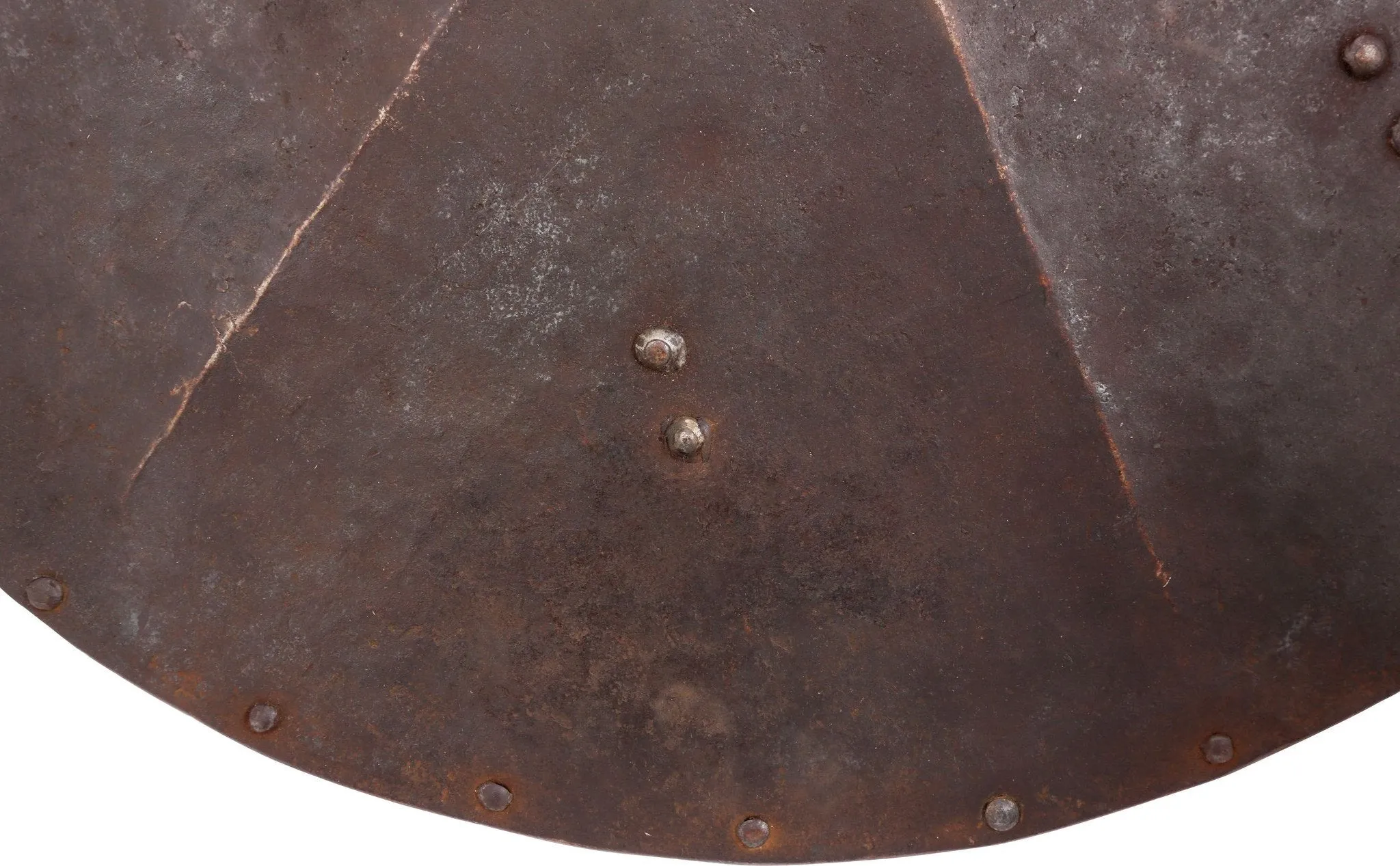 A RARE GERMAN IRON SHIELD C.1550