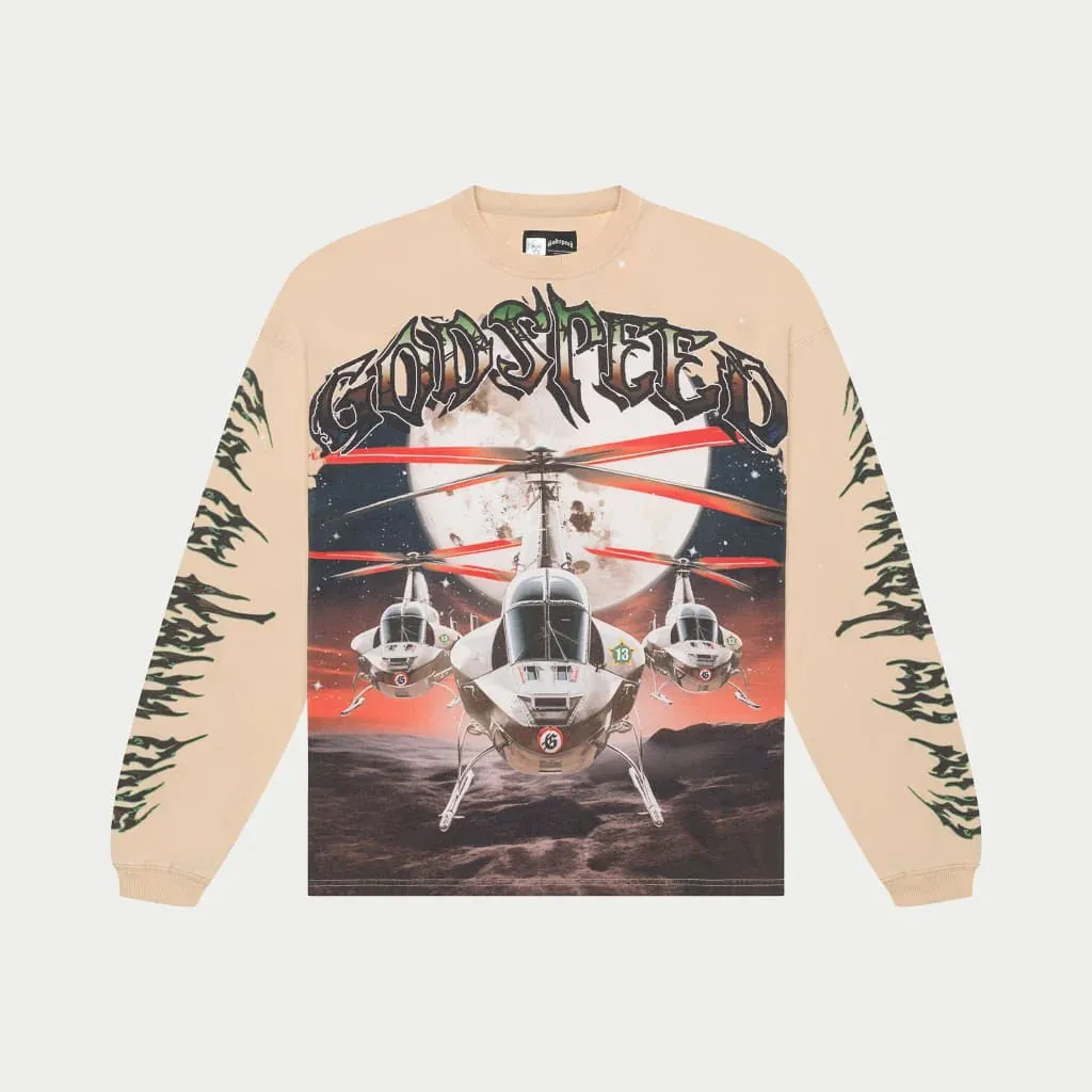 Air Strike LS T-shirt (Bone) - GASLSTEEBNE