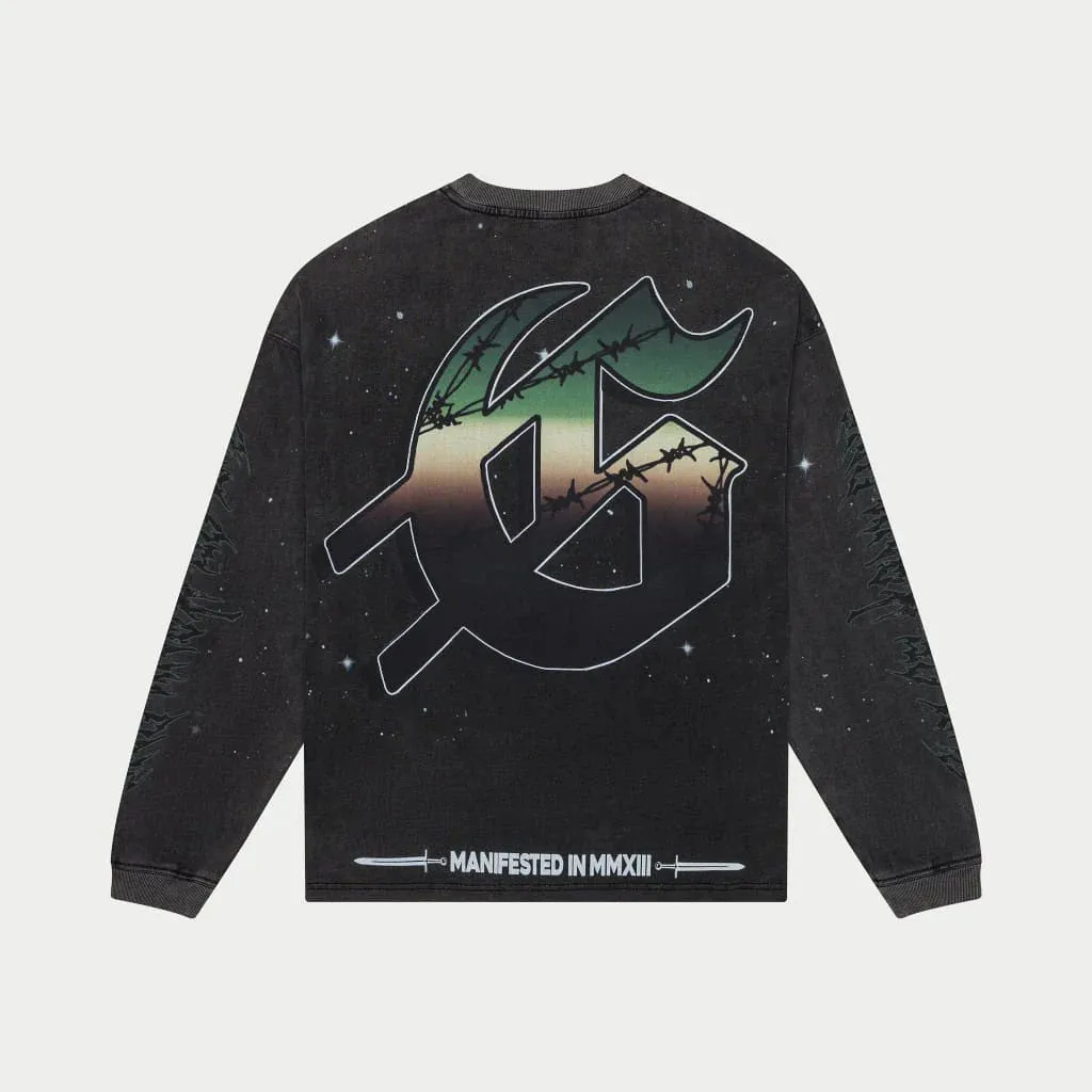 Air Strike LS T-shirt (Grey Wash) - GASLSTEEGWS