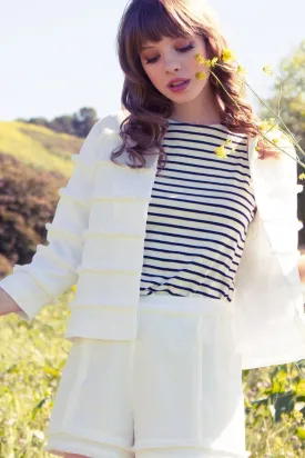 Anissa Frayed Trim Jacket