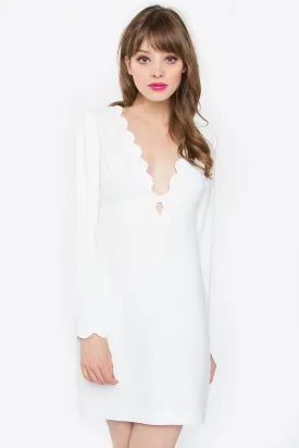 Araceli Scalloped Dress