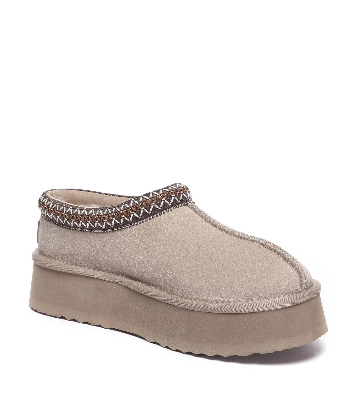 Australian Shepherd Hippie Platform Slippers | House Shoes AS2062