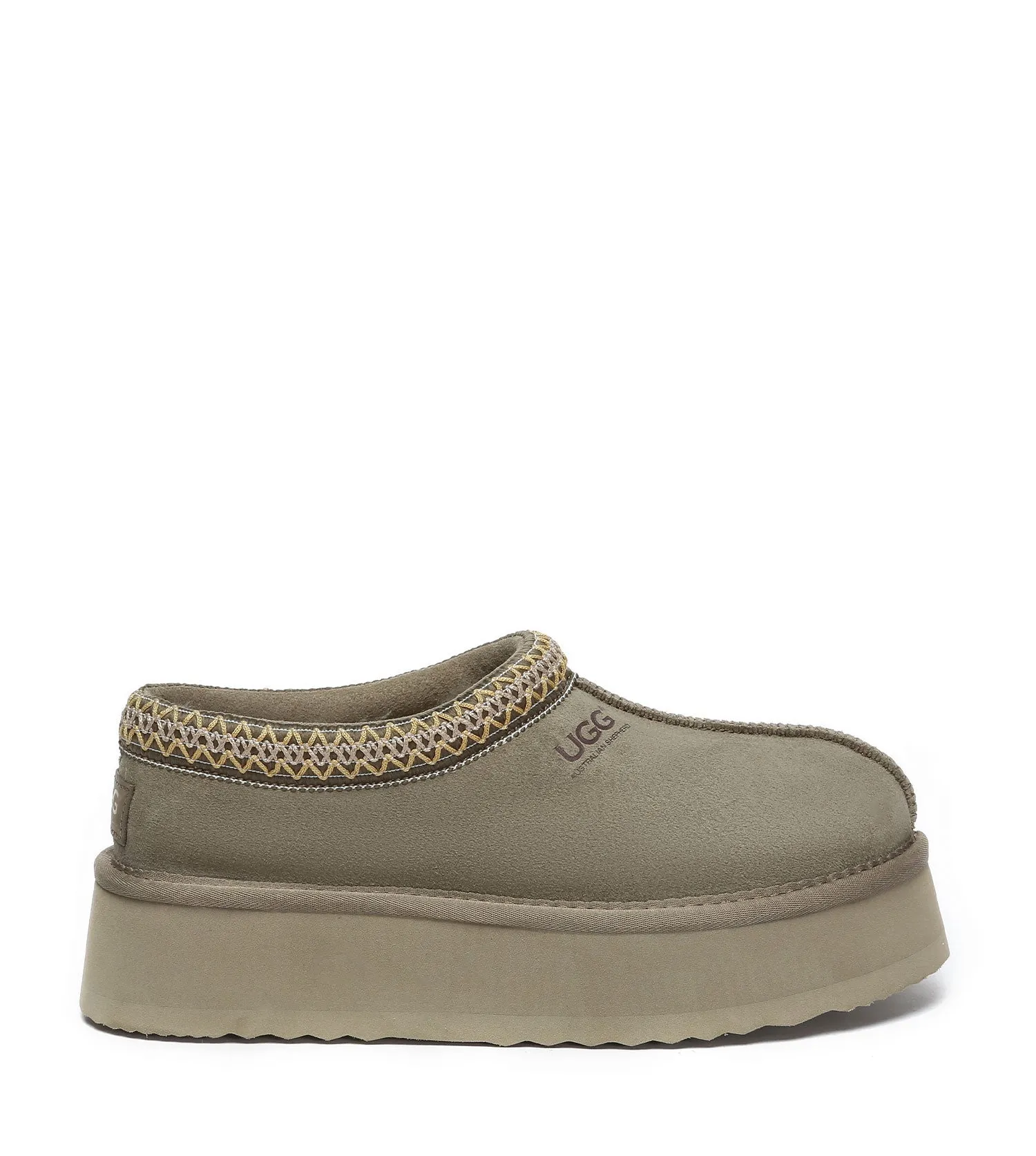 Australian Shepherd Hippie Platform Slippers | House Shoes AS2062