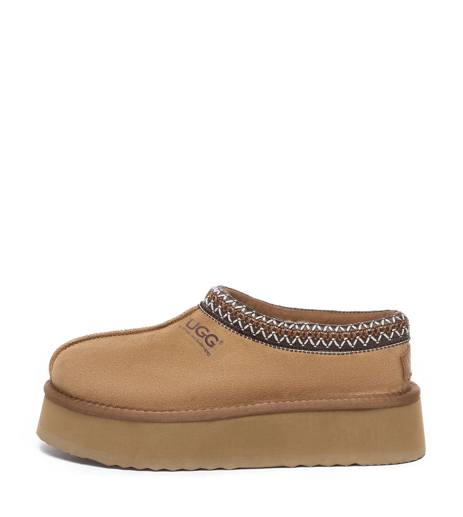 Australian Shepherd Hippie Platform Slippers | House Shoes AS2062