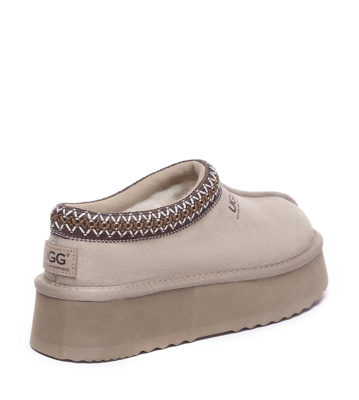 Australian Shepherd Hippie Platform Slippers | House Shoes AS2062