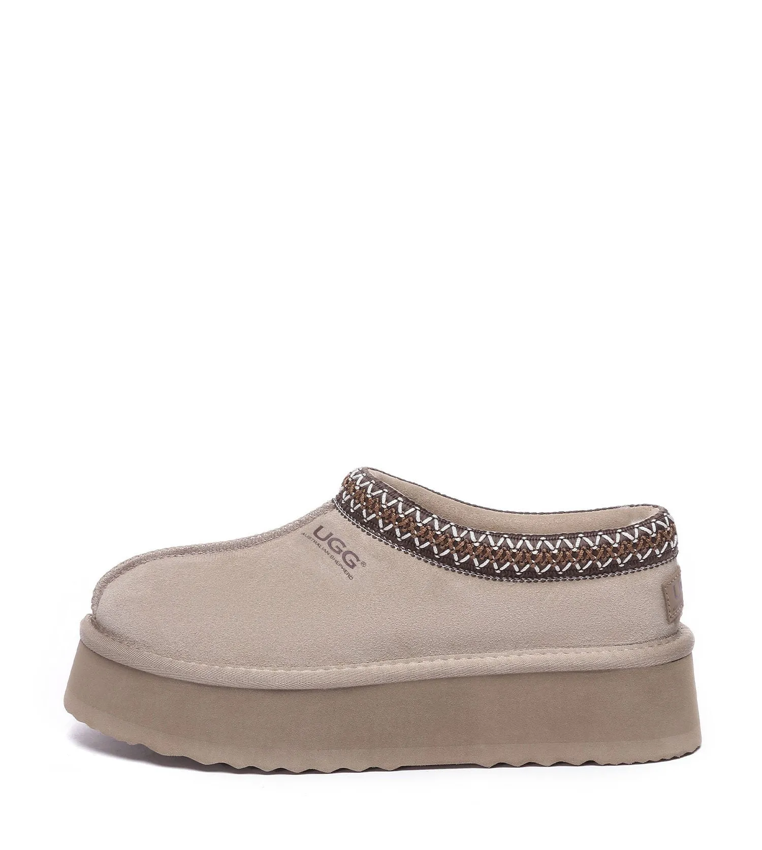 Australian Shepherd Hippie Platform Slippers | House Shoes AS2062