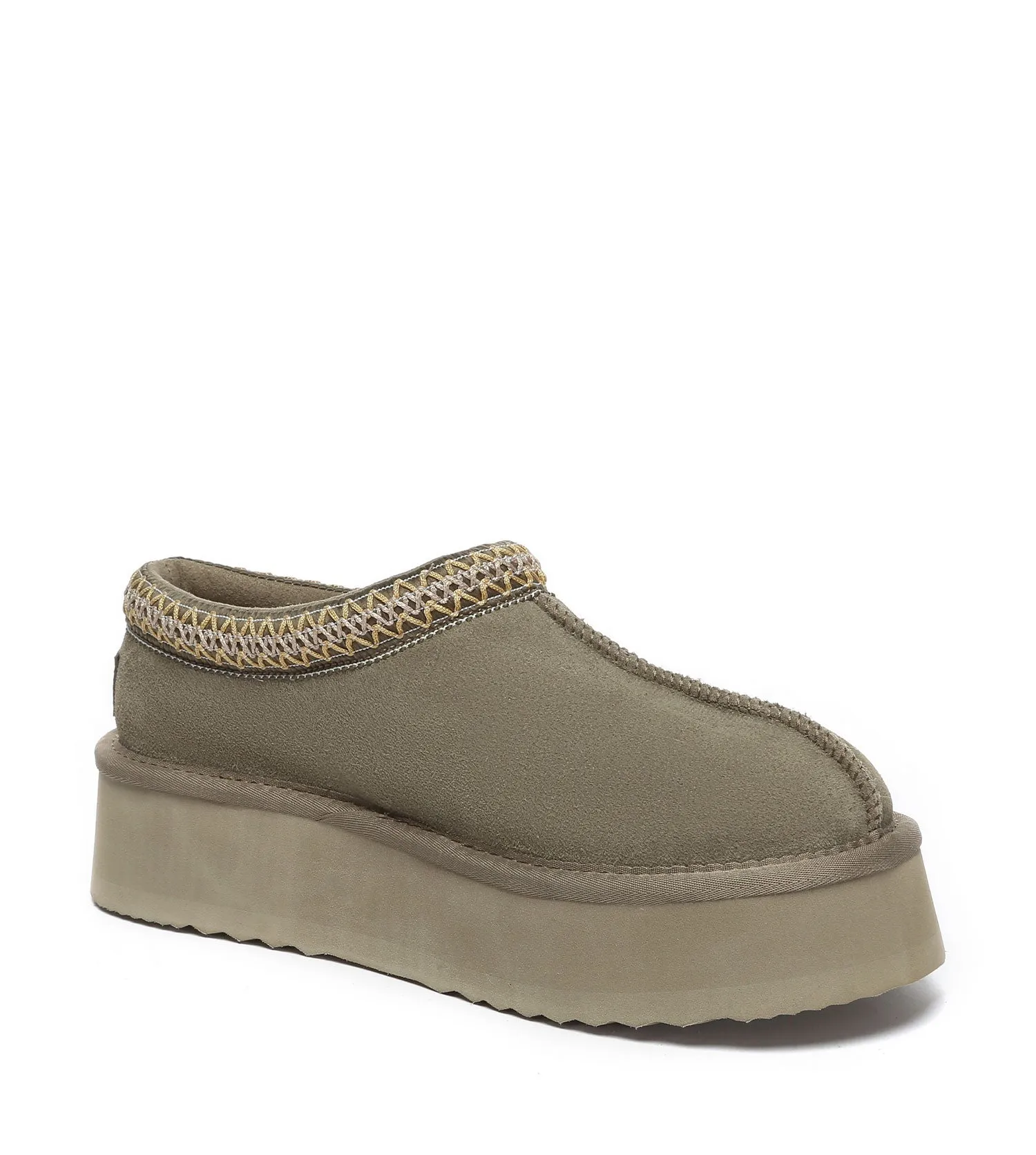 Australian Shepherd Hippie Platform Slippers | House Shoes AS2062
