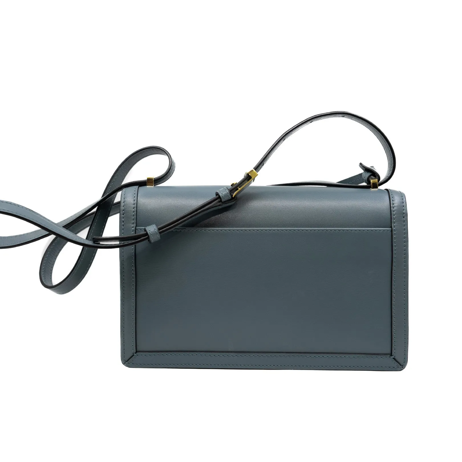 Barcelona Calfskin Shoulder Bag Stone Blue GHW 2017