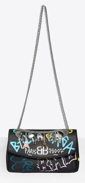 BB Chain M Graffiti Bag