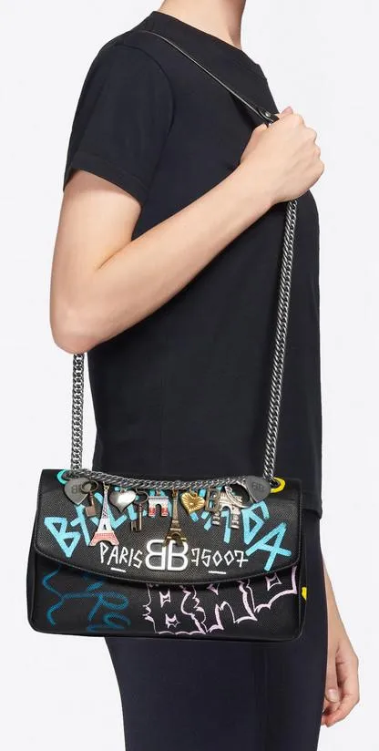 BB Chain M Graffiti Bag