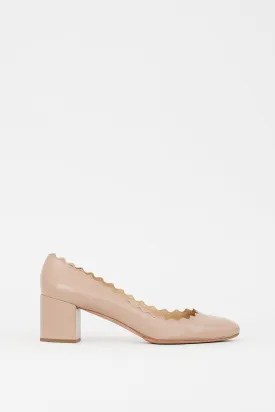 Beige Leather Lauren Pump