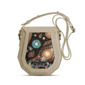 Beige Polygon Crossbag spiral