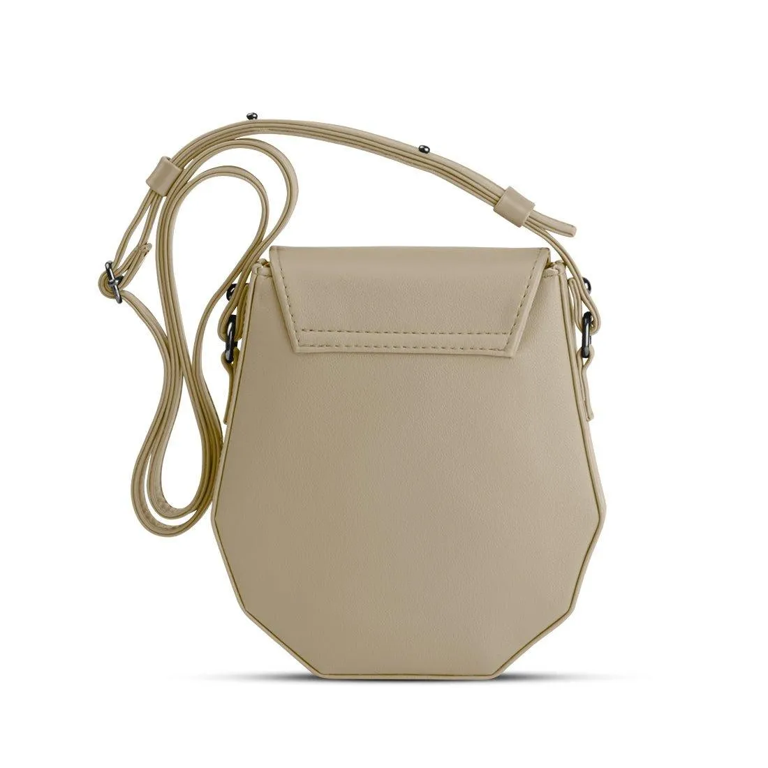 Beige Polygon Crossbags Owl In Woods