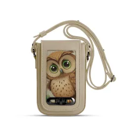 Beige Tagged Crossbag Owl