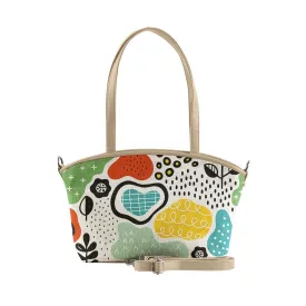 Beige Wide Tote Bag Shapes