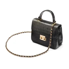 Betty Bag - Black Croc