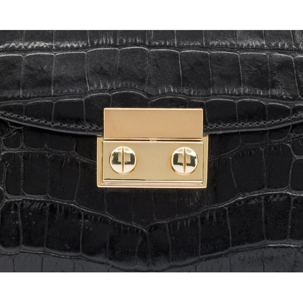 Betty Bag - Black Croc