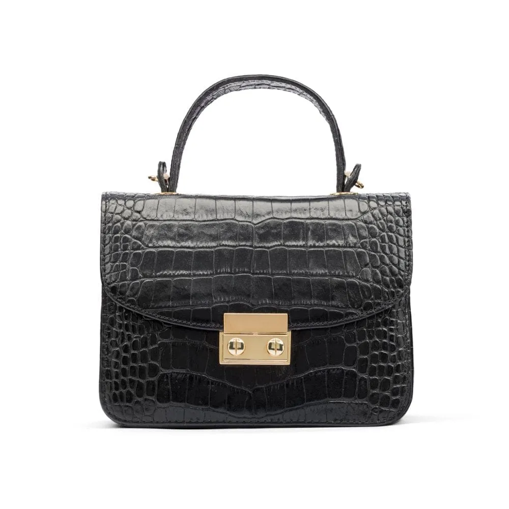 Betty Bag - Black Croc