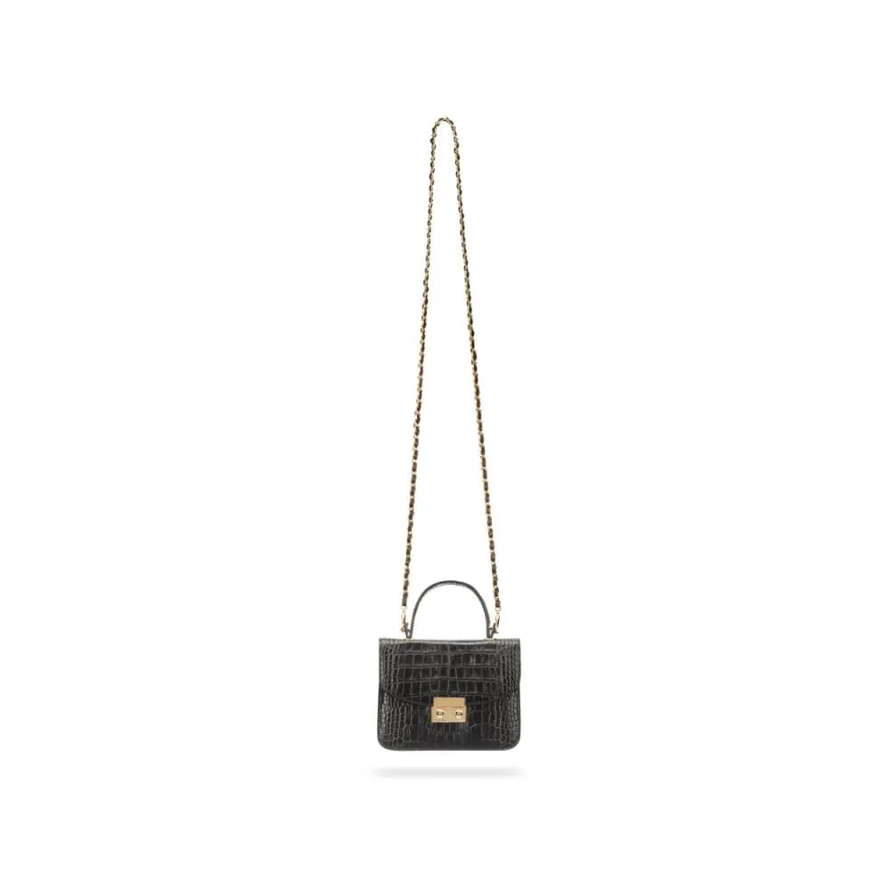Betty Bag - Black Croc