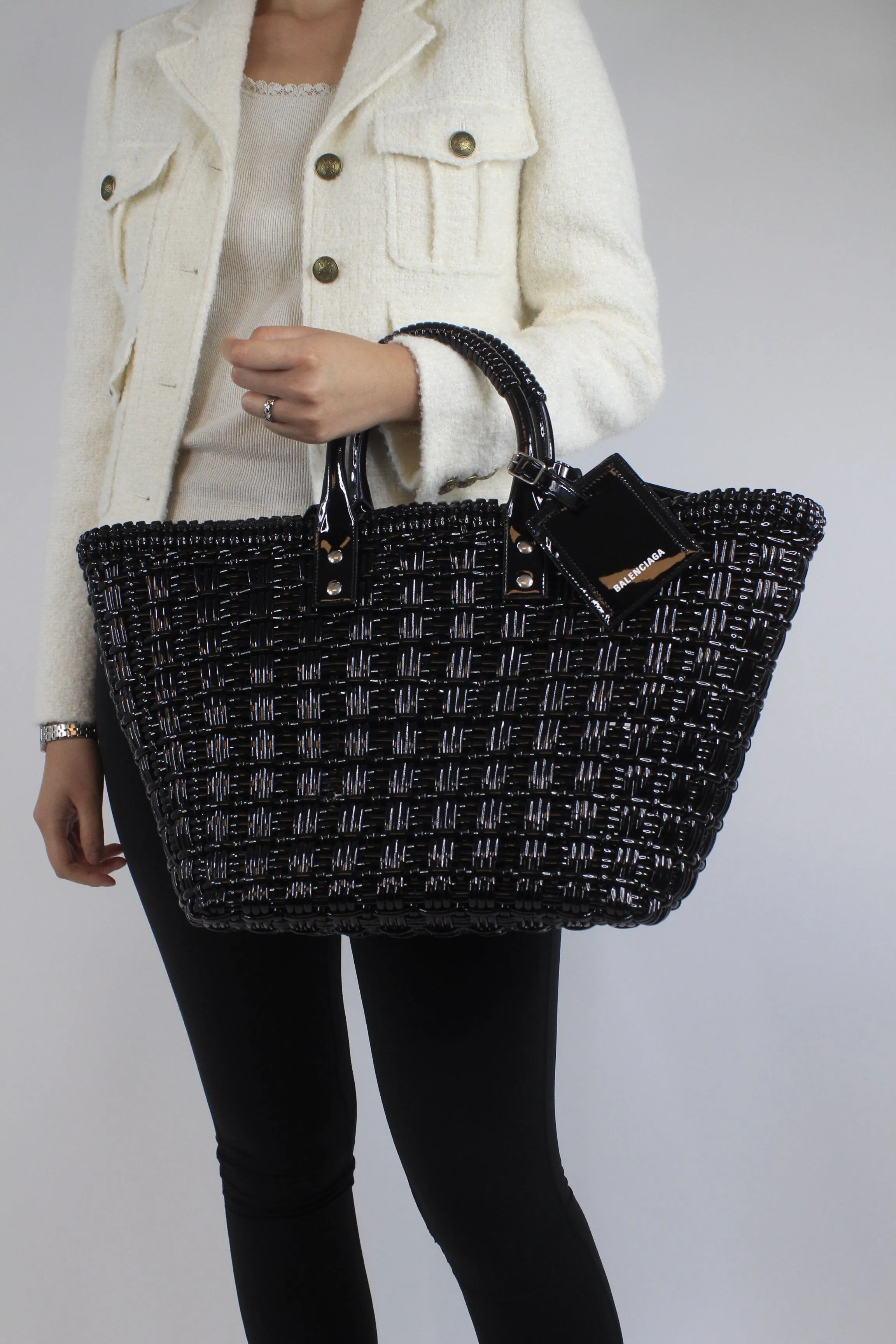 Black Bistro Basket tote bag