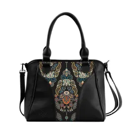 Black Ladies Leather Handbag Agy