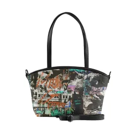 Black Wide Tote Bag Full Wall