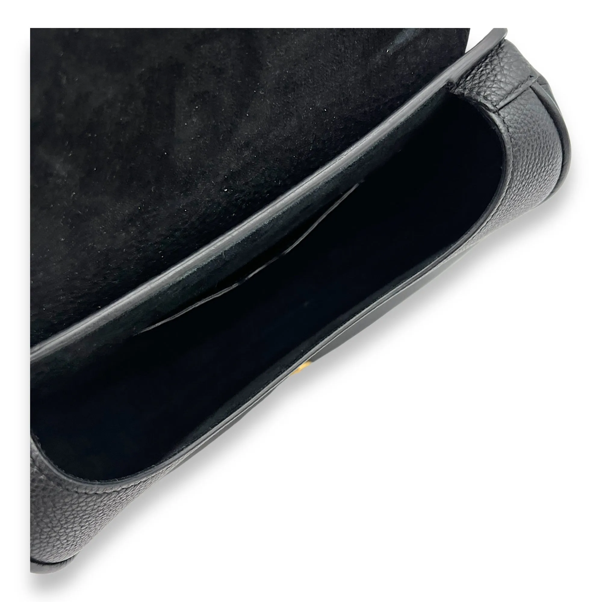 Bobby Shoulder Bag Black in Calfskin, Gold hardware