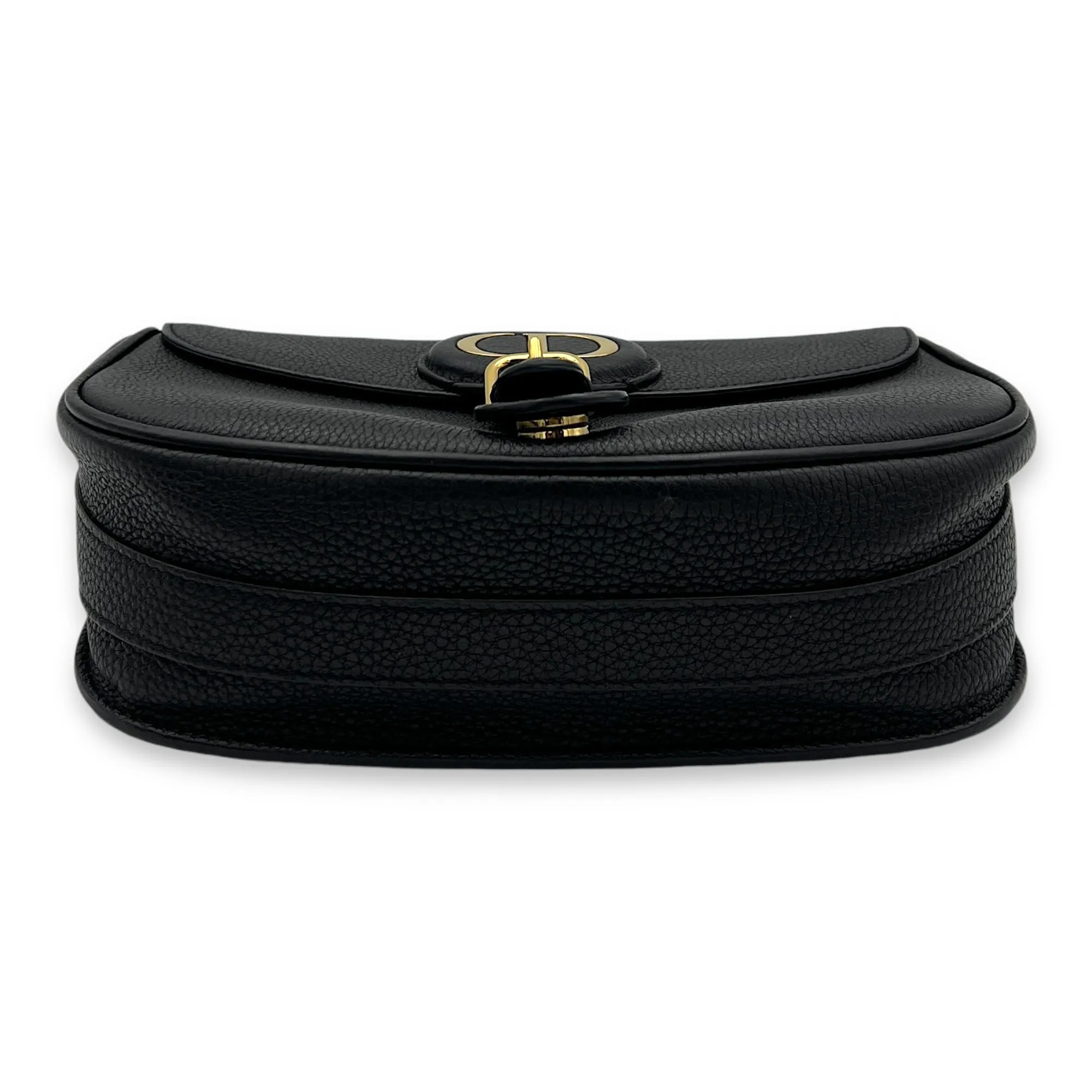 Bobby Shoulder Bag Black in Calfskin, Gold hardware