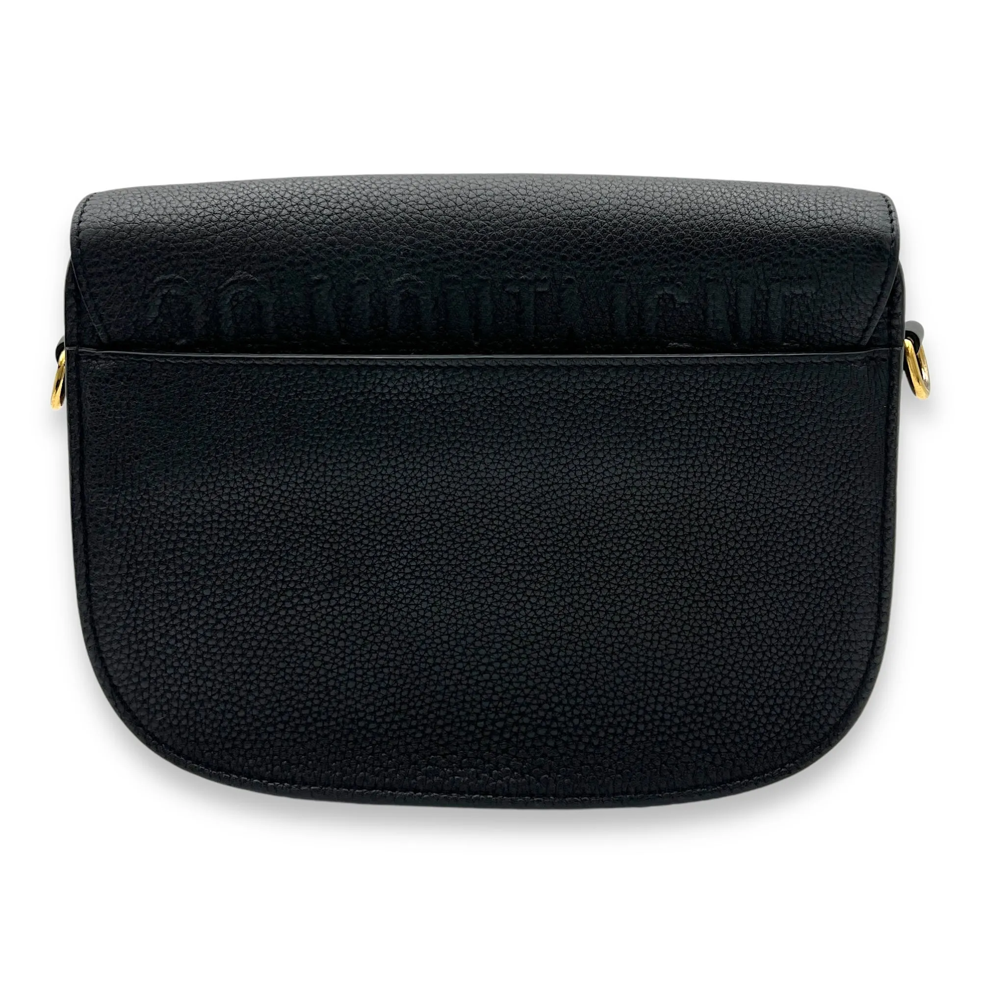 Bobby Shoulder Bag Black in Calfskin, Gold hardware