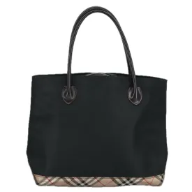 BURBERRY Blue Label Nova Check Shoulder Bag Nylon Beige Black 99331