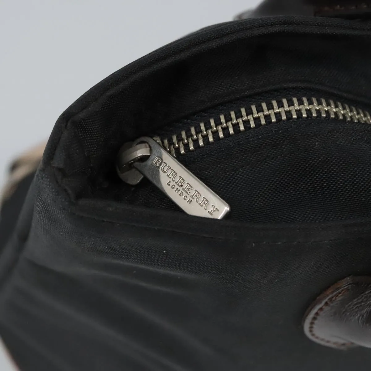 BURBERRY Blue Label Nova Check Shoulder Bag Nylon Beige Black 99331