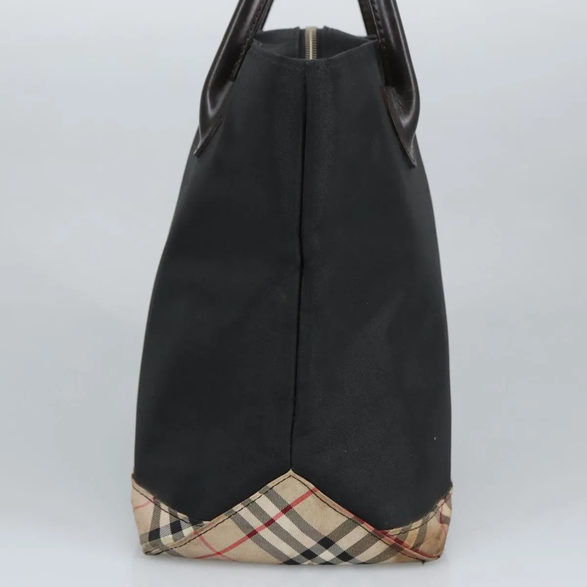 BURBERRY Blue Label Nova Check Shoulder Bag Nylon Beige Black 99331