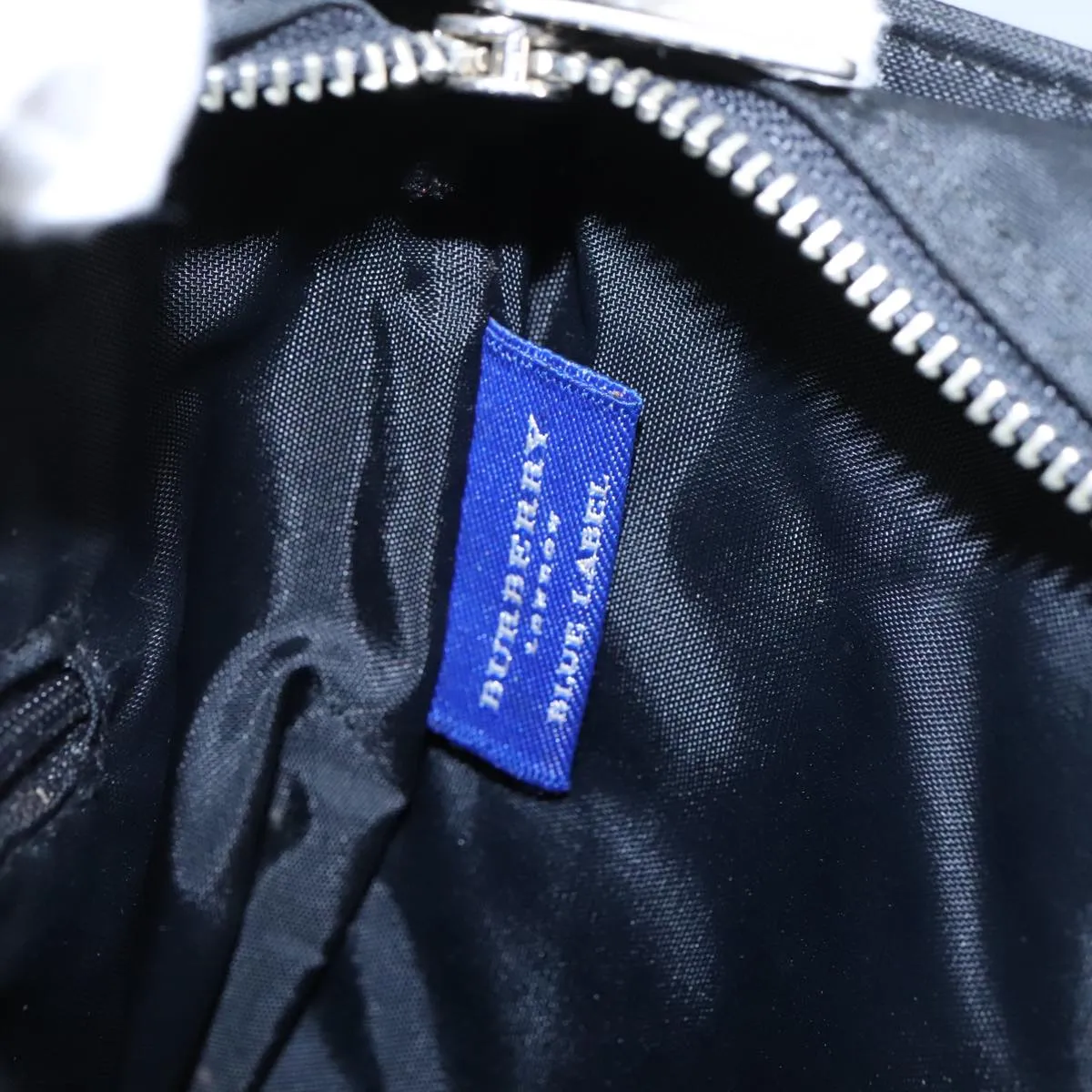 BURBERRY Blue Label Nova Check Shoulder Bag Nylon Beige Black 99331