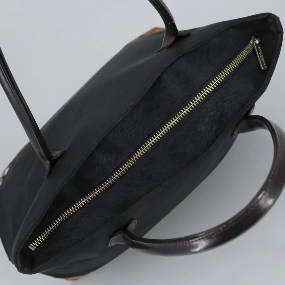 BURBERRY Blue Label Nova Check Shoulder Bag Nylon Beige Black 99331