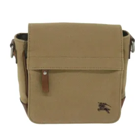 BURBERRY Blue Label Shoulder Bag Canvas Brown ti1478