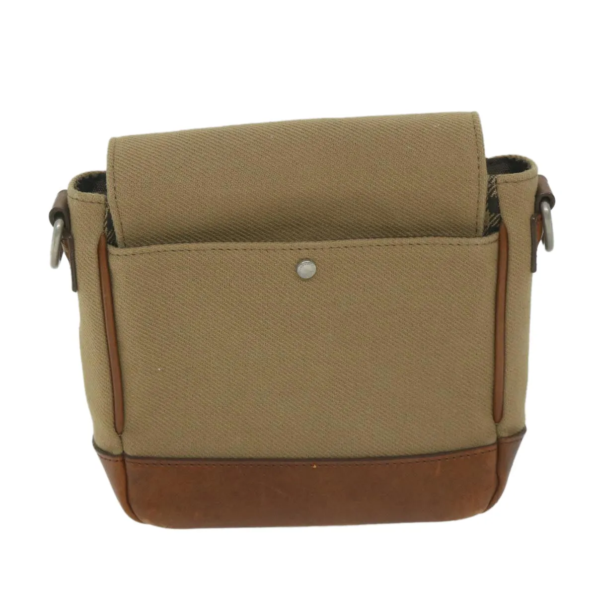 BURBERRY Blue Label Shoulder Bag Canvas Brown ti1478