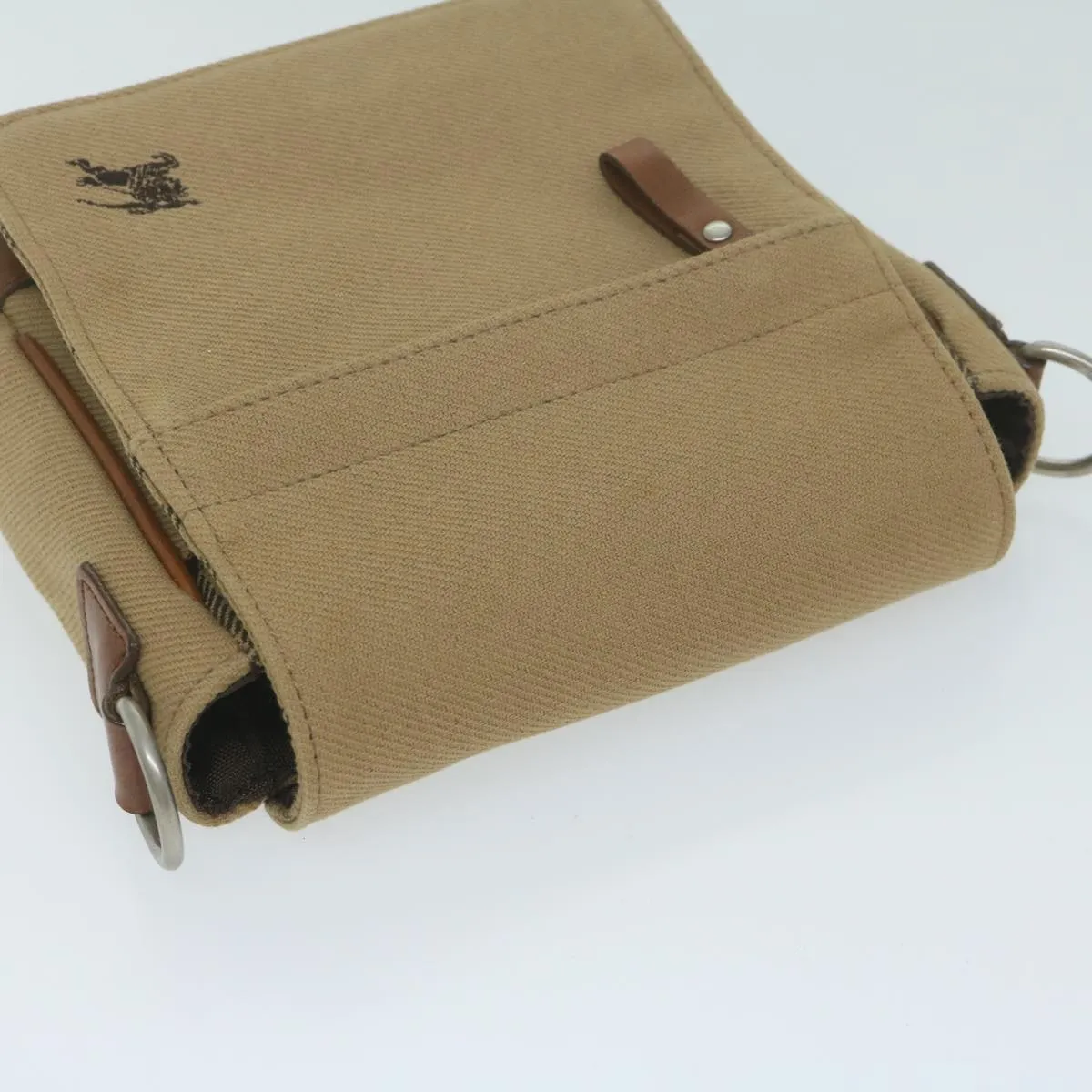 BURBERRY Blue Label Shoulder Bag Canvas Brown ti1478