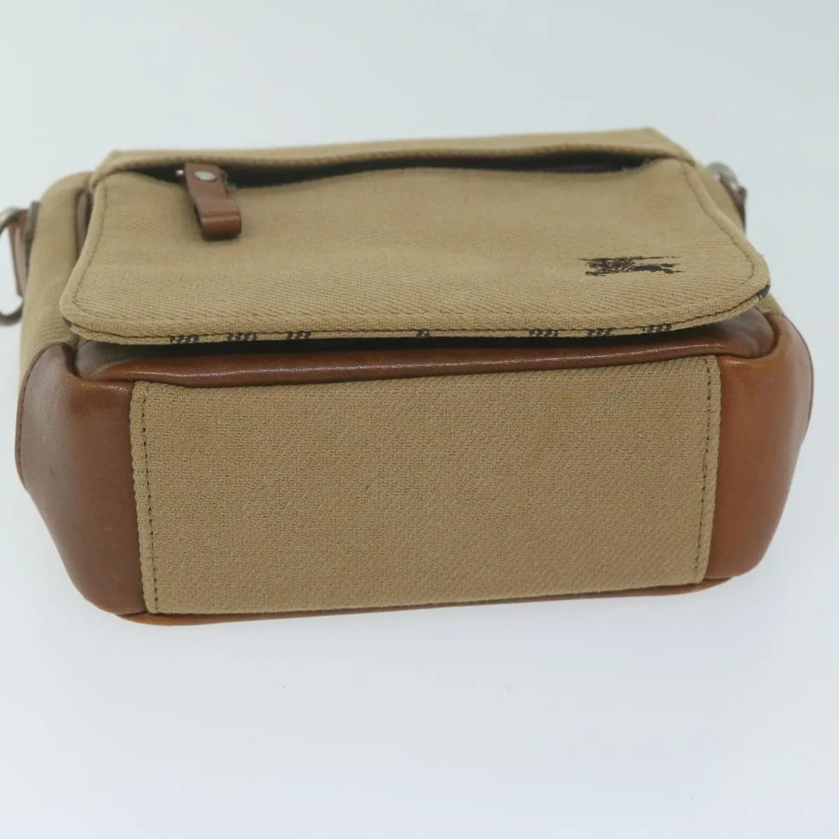 BURBERRY Blue Label Shoulder Bag Canvas Brown ti1478