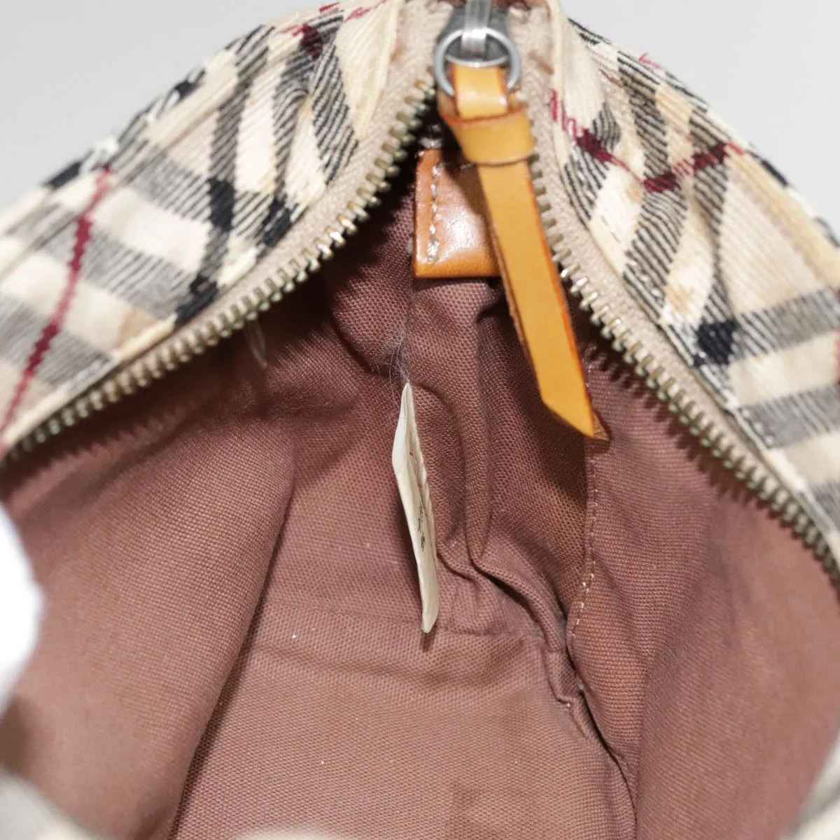 BURBERRY Nova Check Blue Label Shoulder Bag Canvas Beige bs18240