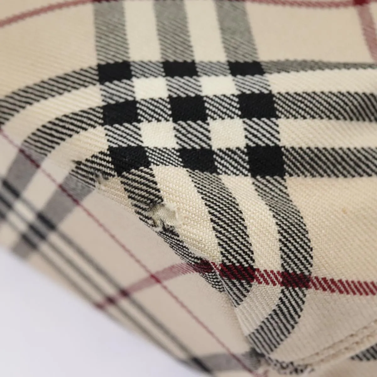 BURBERRY Nova Check Blue Label Shoulder Bag Canvas Beige bs18240