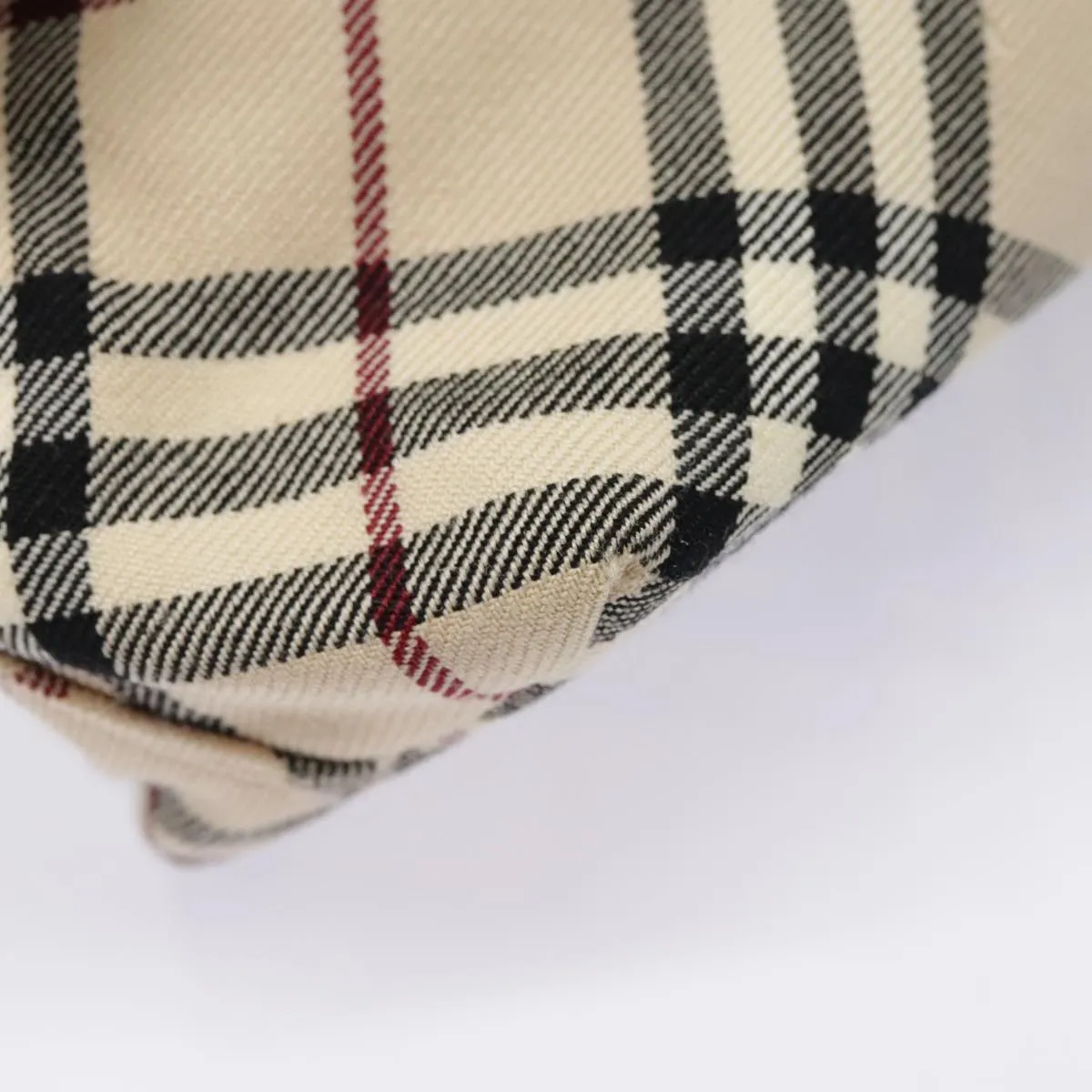 BURBERRY Nova Check Blue Label Shoulder Bag Canvas Beige bs18240